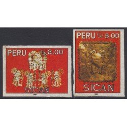 Perú 984/85 1993 cultura SICAN sin dentar MNH Perú 984/85 1993 cultura SICAN sin dentar MNH