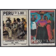 Perú 987/88 1993 Expresiones Folklóricas del Perú MNH