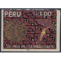 Perú 989 1993 500 Años de la evangelización MNH Perú 989 1993 500 Años de la evangelización MNH