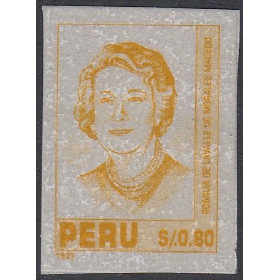 Perú 1000 1993 Centenario del nacimiento de Rosalia de Lavalle de Morales MNH Perú 1000 1993 Centenario del nacimiento de Rosalia de Lavalle de Morales MNH