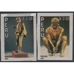 Perú 1001/02 1993 Grupos étnicos Quechua y Orejón MNH Perú 1001/02 1993 Grupos étnicos Quechua y Orejón MNH