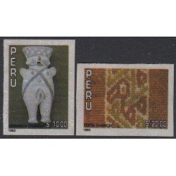 Perú 1005/06 1993 Cultura Chancay MNH Perú 1005/06 1993 Cultura Chancay MNH