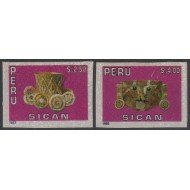 Perú 1007/08 1993 Cultura Sican Autoadhesivo MNH