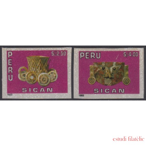 Perú 1007/08 1993 Cultura Sican Autoadhesivo MNH
