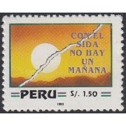 Perú 1009 1993 Jornada Mundialde lucha contra el SIDA MNH