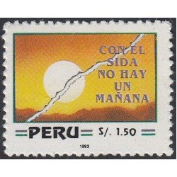 Perú 1009 1993 Jornada Mundialde lucha contra el SIDA MNH Perú 1009 1993 Jornada Mundialde lucha contra el SIDA MNH