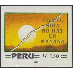 Perú 1009 1993 Jornada Mundial de lucha contra el SIDA Sin dentar Perú 1009 1993 Jornada Mundial de lucha contra el SIDA Sin dentar