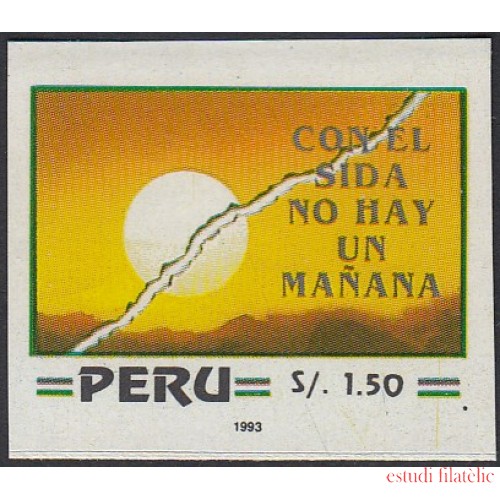 Perú 1009 1993 Jornada Mundial de lucha contra el SIDA Sin dentar