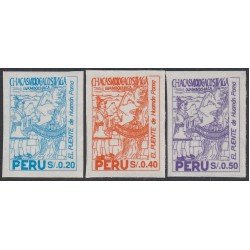 Perú 1011/13 1994 El Puente de Huamán Poma MNH Perú 1011/13 1994 El Puente de Huamán Poma MNH