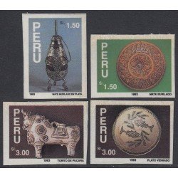 Perú 1014/17 1994 Arte contemporáneo popular peruano MNH Perú 1014/17 1994 Arte contemporáneo popular peruano MNH