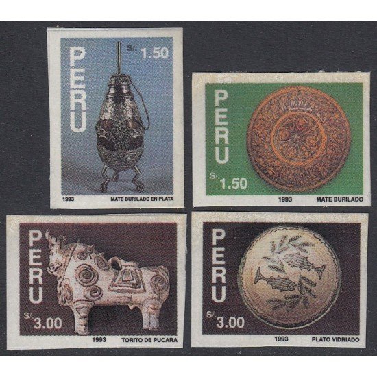 Perú 1014/17 1994 Arte contemporáneo popular peruano MNH Perú 1014/17 1994 Arte contemporáneo popular peruano MNH
