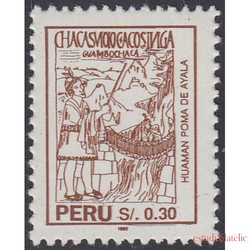Perú 1018 1994 Huaman Poma de Ayala MNH