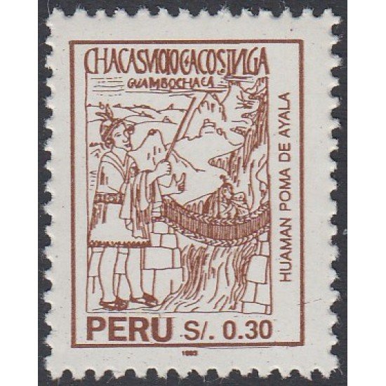 Perú 1018 1994 Huaman Poma de Ayala MNH Perú 1018 1994 Huaman Poma de Ayala MNH