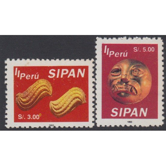 Perú 1021/22 1994 Joyas reales del señor de Sipan MNH