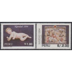Perú 1024/25 1995 Navidad cristhmas nacimiento Huamanca Niño Manuelito MNH Perú 1024/25 1995 Navidad cristhmas nacimiento Huamanca Niño Manuelito MNH