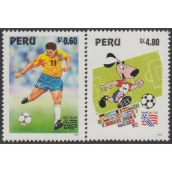 Perú 1026/27 1995 Copa del Mundo de Fútbol football MNH Perú 1026/27 1995 Copa del Mundo de Fútbol football MNH