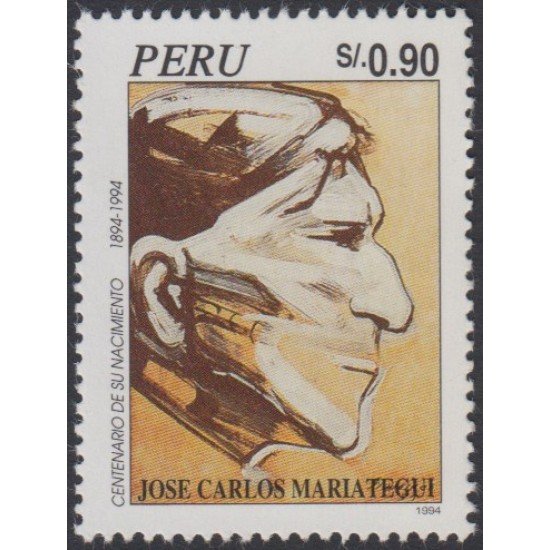 Perú 1028 1995 José Carlos María Tegui MNH Perú 1028 1995 José Carlos María Tegui MNH