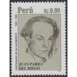 Perú 1029 1995 Centenario del Nacimiento de Juan Parra del Riego MNH Perú 1029 1995 Centenario del Nacimiento de Juan Parra del Riego MNH