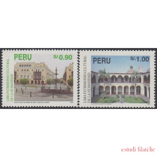 Perú 1041/42 1995 Lima Patrimonio mundial de la Humanidad MNH