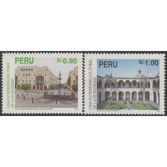 Perú 1041/42 1995 Lima Patrimonio mundial de la Humanidad MNH Perú 1041/42 1995 Lima Patrimonio mundial de la Humanidad MNH