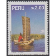 Perú 1046 1995 Turismo Ecológico ship barco Titicaca MNH