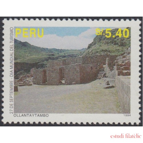 Perú 1050A 1995 Día Mundial del Turismo Ollanta y Tambo MNH