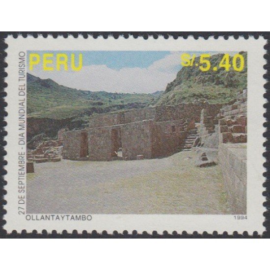 Perú 1050A 1995 Día Mundial del Turismo Ollanta y Tambo MNH