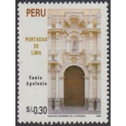 Perú 1056A 1995 Portadas de Lima Denatdo 13 1/2  x 13 MNH