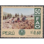 Perú 1073 1996 50 años de la FAO Organización por la alimentación MNH