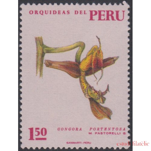 Perú 539 1971 Orquídeas del Perú Góngora Portentosa MH