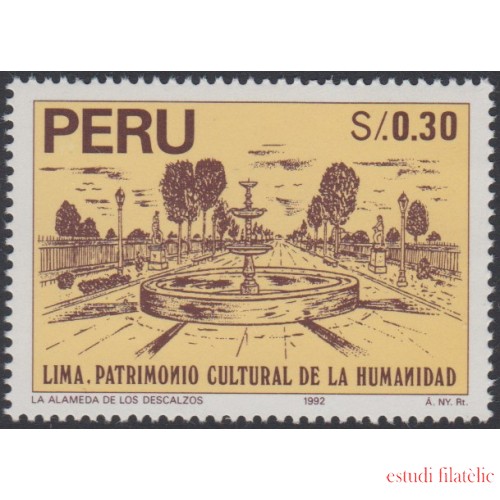 Perú 1085 1996 Lima Patrimonio Cultural de la Humanidad MNH