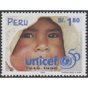 Perú 1086 1996 Unicef MNH