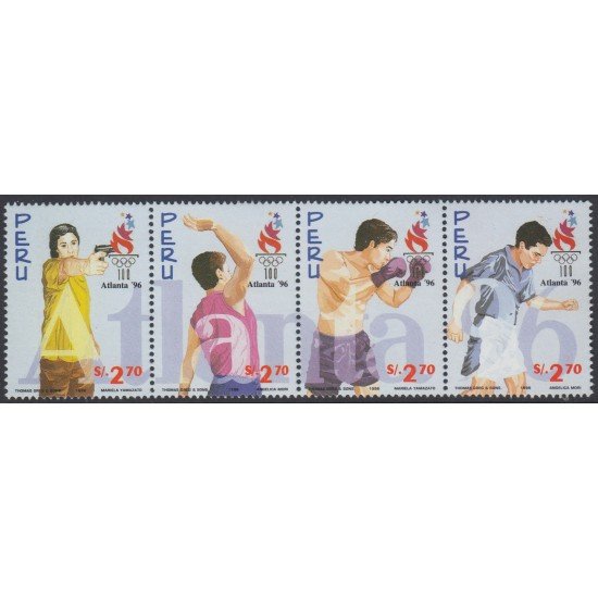 Perú 1093/96 1996 Juegos olímpicos Atlanta 96 OlympicGames MNH Perú 1093/96 1996 Juegos olímpicos Atlanta 96 OlympicGames MNH