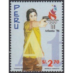 Perú 1093 1996 Juegos olímpicos Atlanta OlympicGames 96 Tiro MNH Perú 1093 1996 Juegos olímpicos Atlanta OlympicGames 96 Tiro MNH