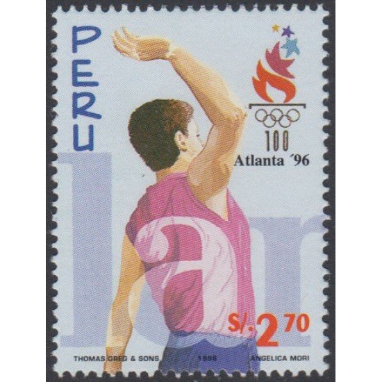 Perú 1094 1996 Juegos olímpicos Atlanta 96 MNH Perú 1094 1996 Juegos olímpicos Atlanta 96 MNH
