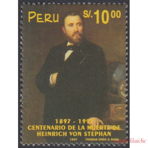 Perú 1104 1997 Centenario de la muerte de Heinrich von Stephan MNH