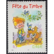 France Francia Nº 2002 3467a Día del sello Boule y Bill Cómics 