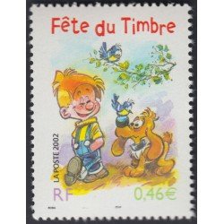France Francia Nº 2002 3467a Día del sello Boule y Bill Cómics France Francia Nº 2002 3467a Día del sello Boule y Bill Cómics