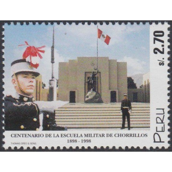 Perú 1125 1998 Centenario de la escuela militar de Chorrillos MNH Perú 1125 1998 Centenario de la escuela militar de Chorrillos MNH