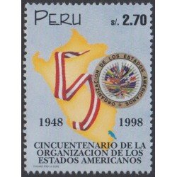 Perú 1126 1998 50 Años de la organización de los Estados Americanos MNH Perú 1126 1998 50 Años de la organización de los Estados Americanos MNH