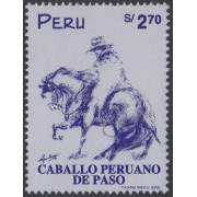 Perú 1130 1998 Caballo peruano de paso horse  MNH