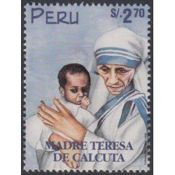 Perú 1144 1998 Madre Teresa de Calcuta MNH Perú 1144 1998 Madre Teresa de Calcuta MNH