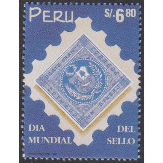 Perú 1147 1998 Día Internacional del sello MNH Perú 1147 1998 Día Internacional del sello MNH