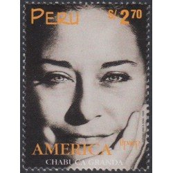Perú 1148 1998 Upaep Chabuca Granda MNH Perú 1148 1998 Upaep Chabuca Granda MNH