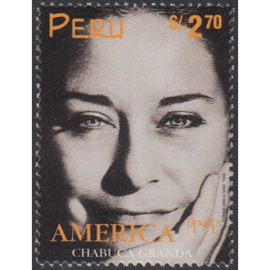 Perú 1148 1998 Upaep Chabuca Granda MNH Perú 1148 1998 Upaep Chabuca Granda MNH