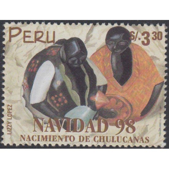 Perú 1155 1998 Navidad cristhmas Nacimiento de chulucanas MNH Perú 1155 1998 Navidad cristhmas Nacimiento de chulucanas MNH