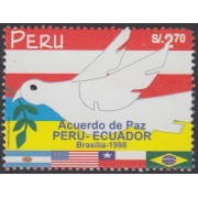 Perú 1156 1998 Acuerdo de Paz Perú- Ecuador fauna bird MNH