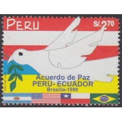 Perú 1156 1998 Acuerdo de Paz Perú- Ecuador fauna bird MNH Perú 1156 1998 Acuerdo de Paz Perú- Ecuador fauna bird MNH