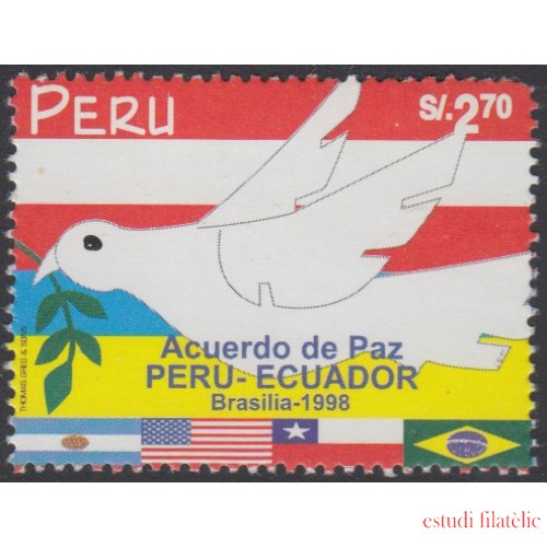 Perú 1156 1998 Acuerdo de Paz Perú- Ecuador fauna bird MNH