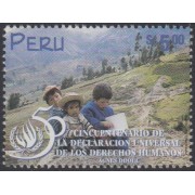 Perú 1157 1998 50 Años de la declaración universal de los derechos humanos MNH